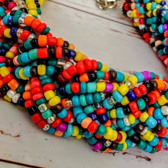 Boho Braided Bead Bracelet - Picture 3 of 8